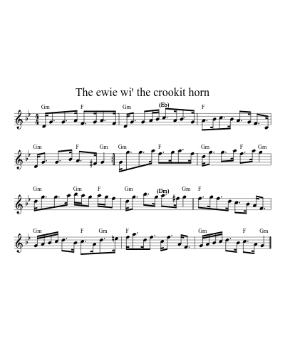 The ewie wi' the crookit horn (Version 6)
