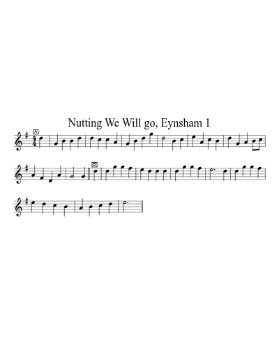 Nutting We Will go, Eynsham 1