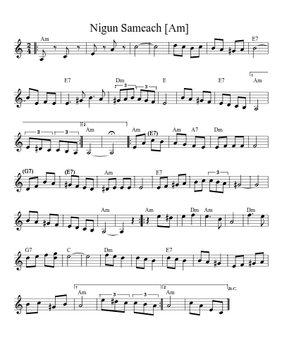 Nigun Sameach  [Am] (Fh2012 B)