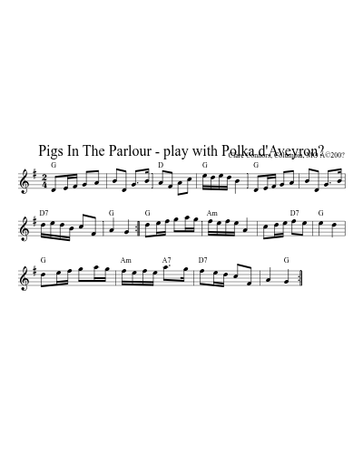 Pigs In The Parlour - play with Polka d'Aveyron?