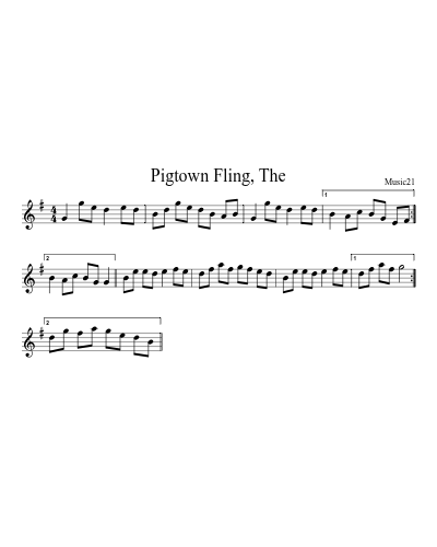 Pigtown Fling, The preview