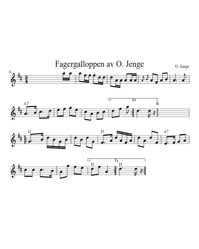 Fagergalloppen av O. Jenge