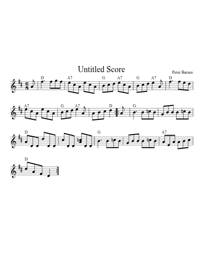 Fair Jennys Jig sheet music preview