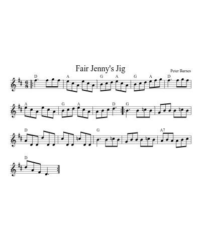 Fair Jenny's Jig (Version 7)