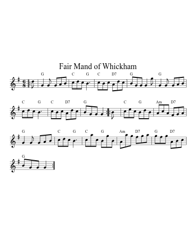 Fair Mand of Whickham