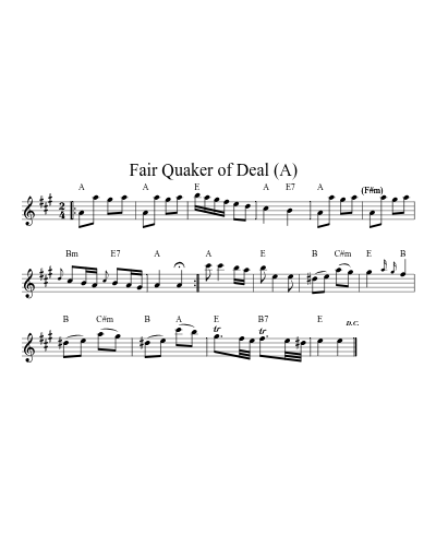 Fair Quaker of Deal   (A) preview