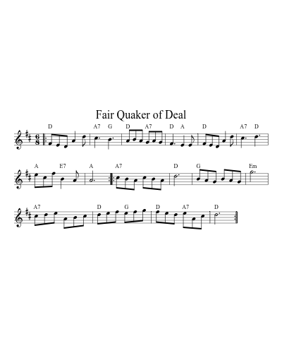 Fair Quaker of Deal (Version 4)