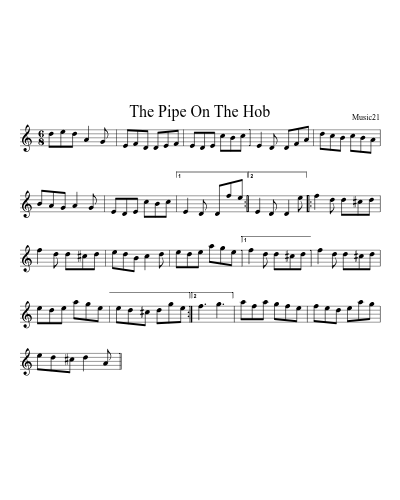 The Pipe On The Hob sheet music preview