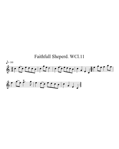 Faithfull Sheperd. WCl.11
