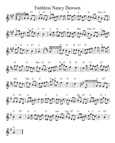 Faithless Nancy Dawson (Version 7)