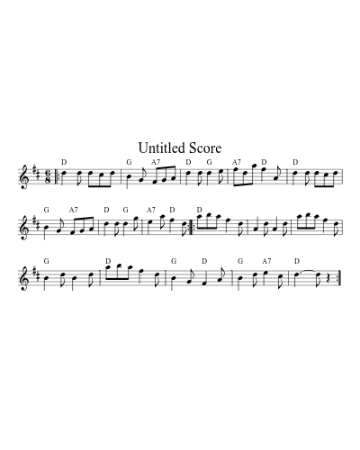 Fandango (Version 2) sheet music preview