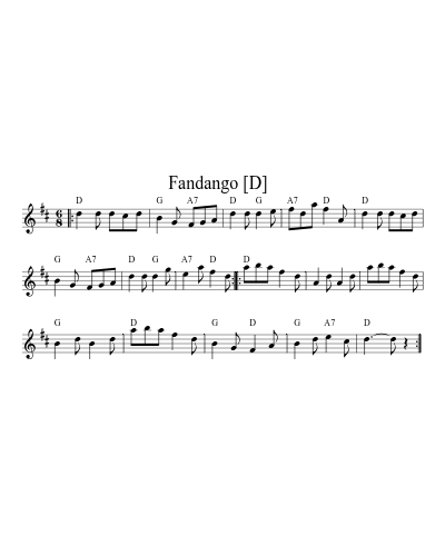 Fandango   [D] (Version 2)