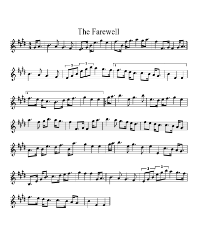 The Farewell (Version 3) sheet music preview