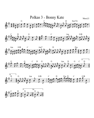 Polkas 3 - Bonny Kate (Version 2)