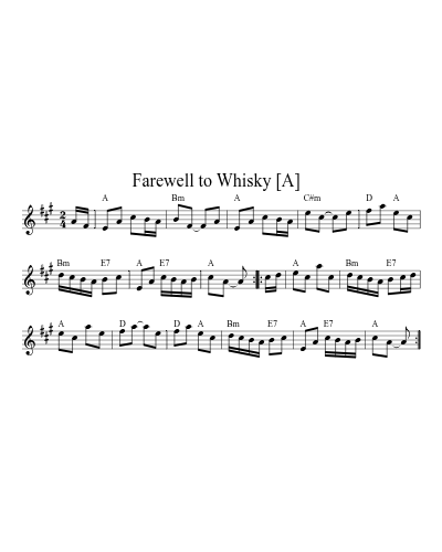 Farewell to Whisky   [A] (Version 2)
