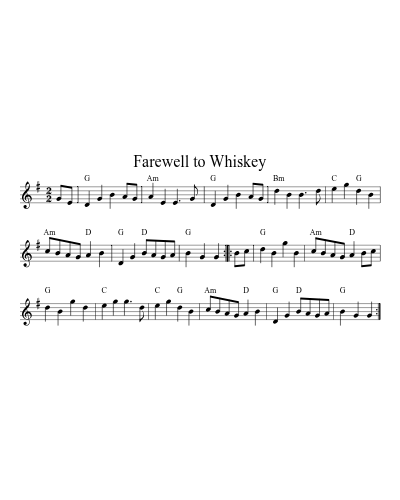 Farewell To Whiskey (Version 12)