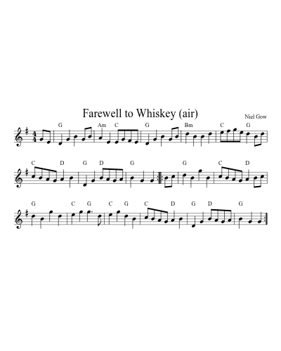 Farewell to Whiskey (air) (Version 2)