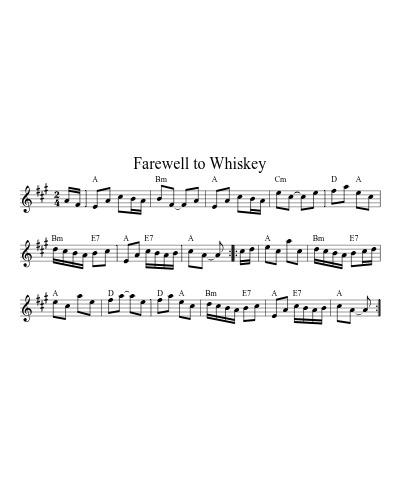 Farewell To Whiskey (Version 14)