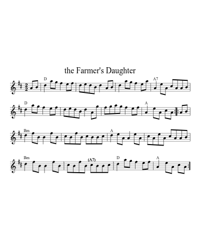 the Farmer's Daughter (Version 5)