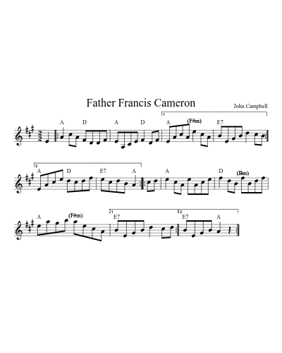 Father Francis Cameron (Version 3)