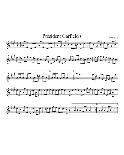 President Garfield's preview