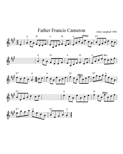 Father Francis Cameron (Version 6)