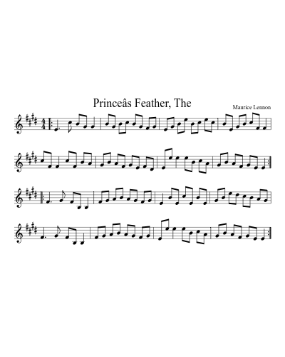 Princeâs Feather, The preview