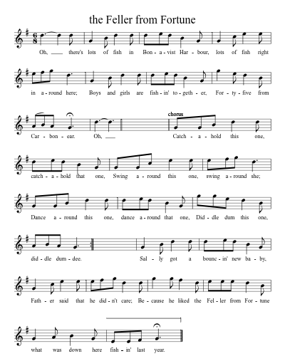 the Feller from Fortune (Version 3) sheet music preview