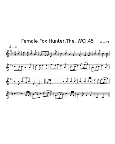 Female Fox Hunter,The. WCl.45