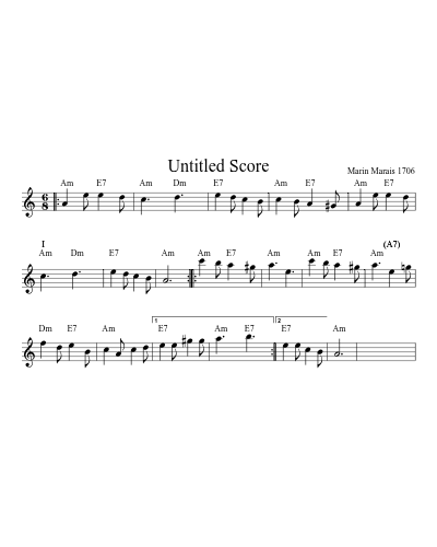 Female Saylor Am Dm Em Gm 32 2 (Version 3) sheet music preview