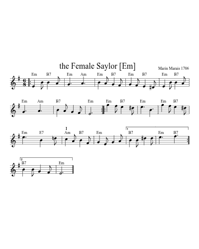 The Female Saylor   [Em] (Version 5)