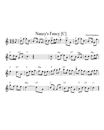 Nancy's Fancy   [C]