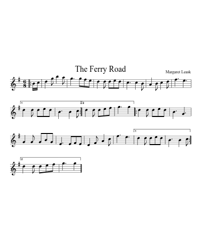 The Ferry Road sheet music preview
