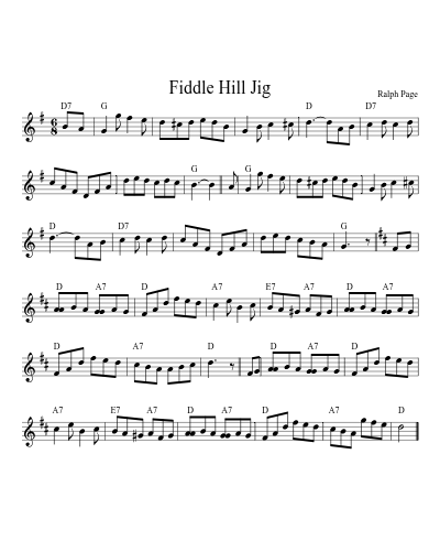 Fiddle Hill Jig