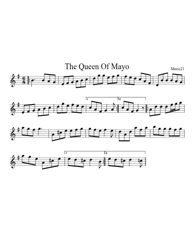The Queen Of Mayo sheet music preview