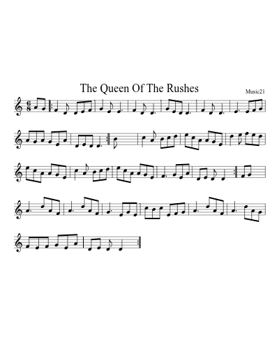 The Queen Of The Rushes sheet music preview
