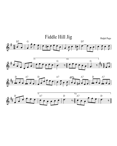 Fiddle Hill Jig (Version 13)