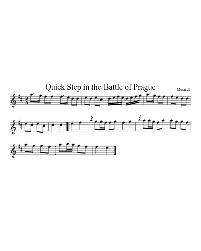 Quick Step in the Battle of Prague