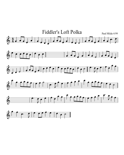 Fiddler's Loft Polka