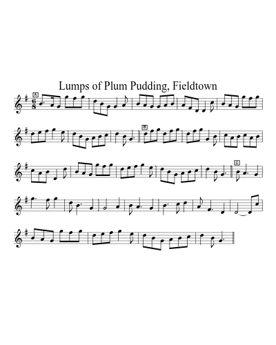 Lumps of Plum Pudding, Fieldtown
