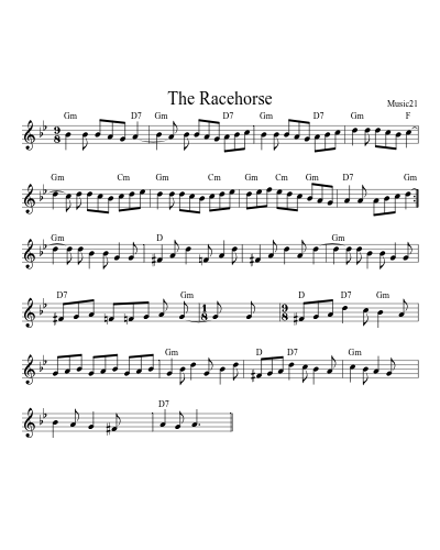 The Racehorse sheet music preview