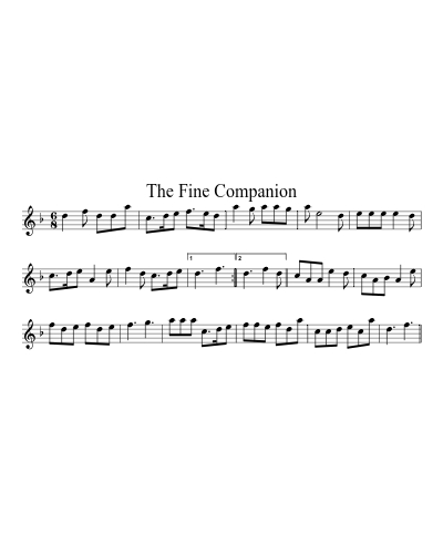the fine Companion (Version 2) sheet music preview