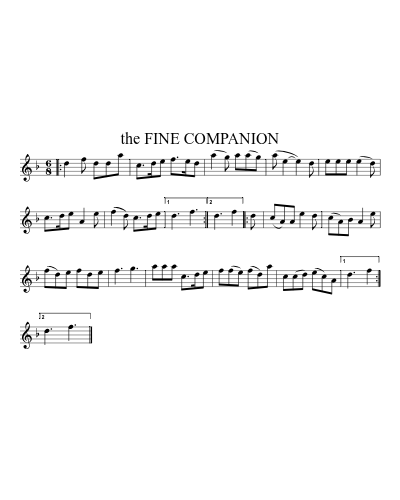 the fine Companion (Version 3) sheet music preview