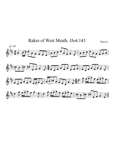 Rakes of West Meath. JJo4.143 preview