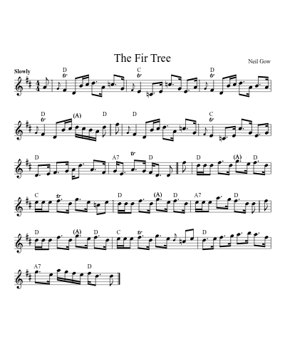 The Fir Tree sheet music preview