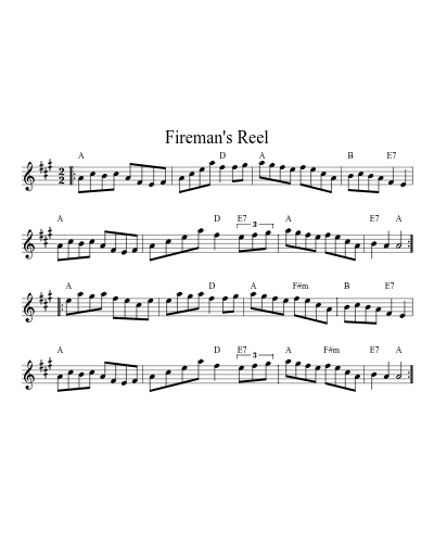 Fireman's Reel (Version 5)