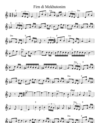 Firn di Mekhutonim (Version 2)