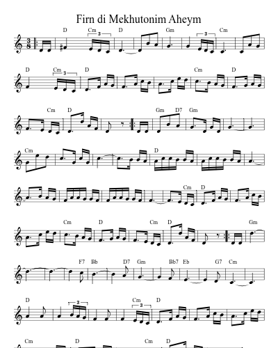 Firn di Mekhutonim Aheym (Version 2)