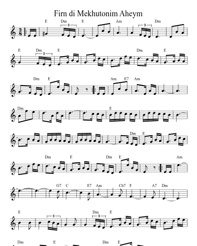 Firn di Mekhutonim Aheym (Version 3)