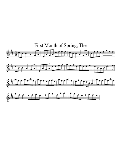 First Month of Spring, The (Version 2)